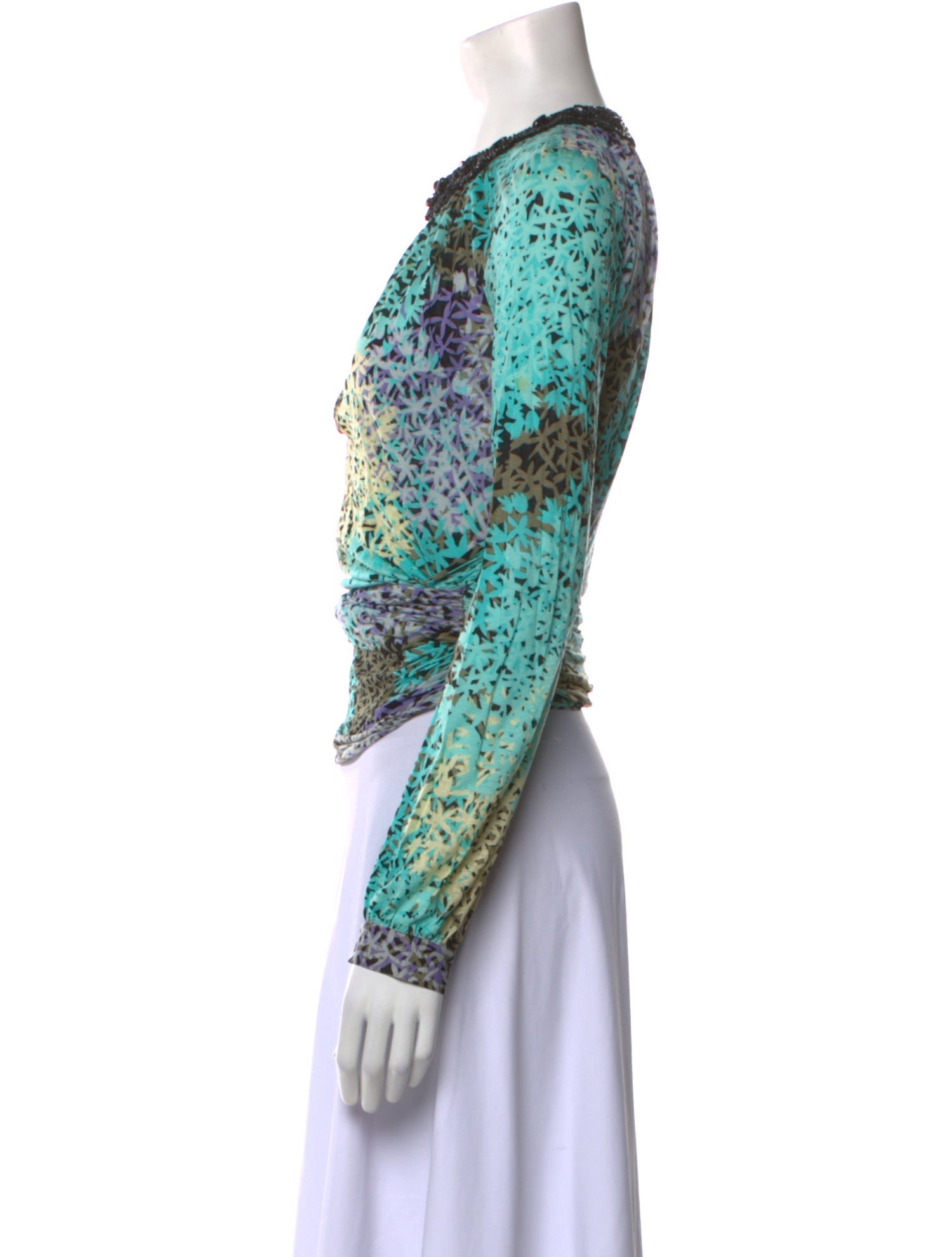 Alessandro Dell'Acqua Printed Crew Neck Top